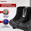 Lifelong Leg, Foot and Calf Massager Rolling & Kneading Functions for Pain Relief & Improving Blood Circulation, (LLM747,Black)