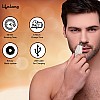 Lifelong Nose Trimmer for Men | 1 Year Warranty | Nose Hair Trimmer for Men, 40 Minutes Runtime, Trimmer for Women, Rechargeable Washable, Nose Trimmer for Women, Stainless Steel (LLPCM03, Silver)