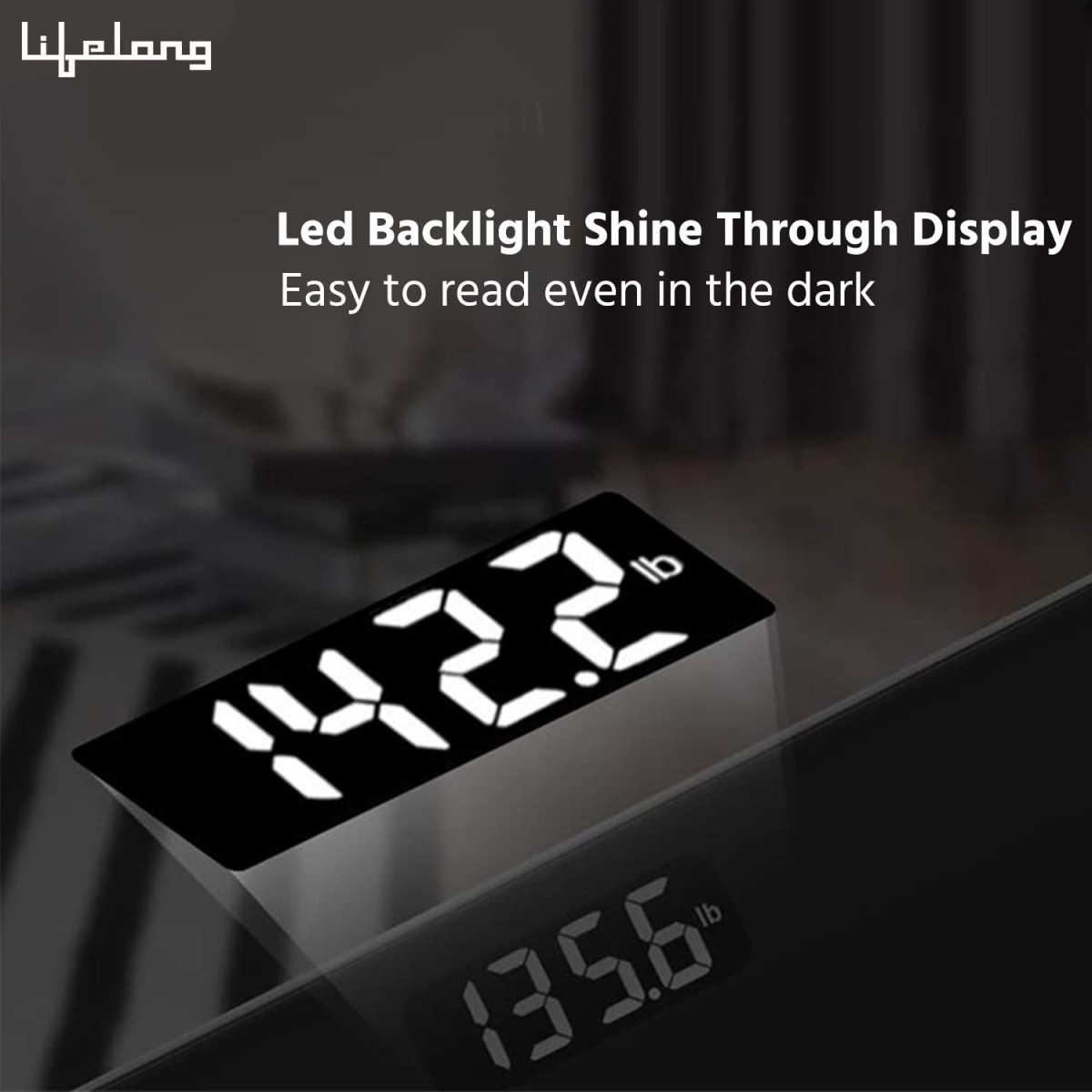 Lifelong Smart Weighing Scale with BMI & 18 Measurement Functions with Lifelong Smart Home App-Bluetooth Sensor Technology | Electronic Weight Machine | Battery Included (LLWS36, Blue) Lifelong Smart Weighing Scale with BMI & 18 Measurement Functions with Lifelong Smart Home App-Bluetooth Sensor Technology | Electronic Weight Machine | Battery Included (LLWS36, Blue)