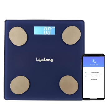 Lifelong Smart Weighing Scale with BMI & 18 Measurement Functions with Lifelong Smart Home App-Bluetooth Sensor Technology | Electronic Weight Machine | Battery Included (LLWS36, Blue) Lifelong Smart Weighing Scale with BMI & 18 Measurement Functions with Lifelong Smart Home App-Bluetooth Sensor Technology | Electronic Weight Machine | Battery Included (LLWS36, Blue)
