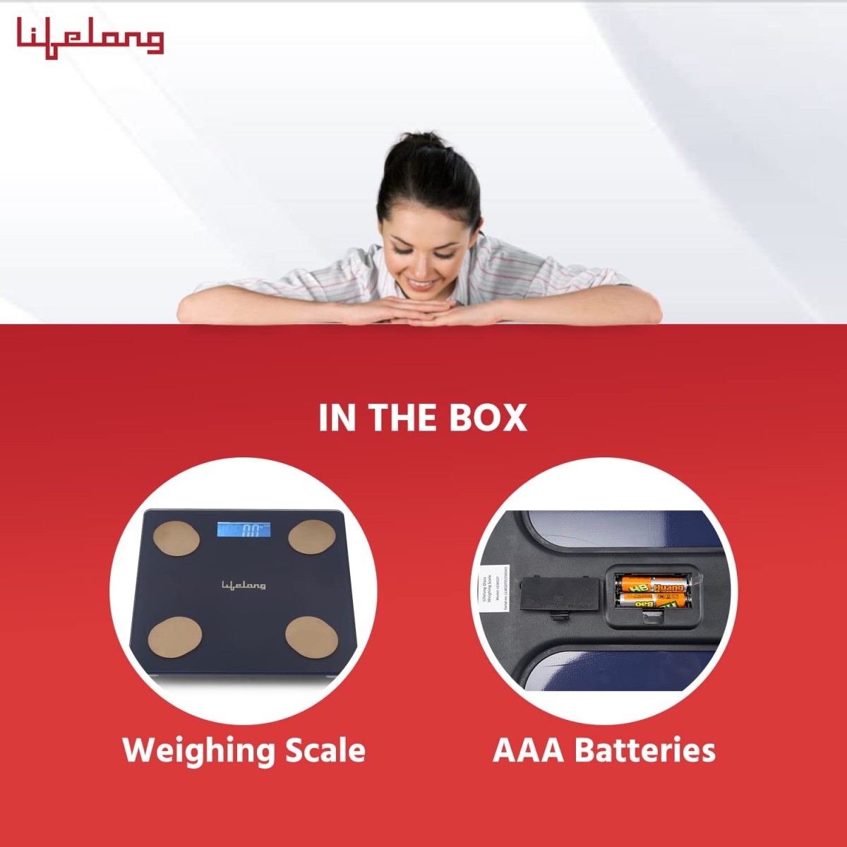 Lifelong Smart Weighing Scale with BMI & 18 Measurement Functions with Lifelong Smart Home App-Bluetooth Sensor Technology | Electronic Weight Machine | Battery Included (LLWS36, Blue) Lifelong Smart Weighing Scale with BMI & 18 Measurement Functions with Lifelong Smart Home App-Bluetooth Sensor Technology | Electronic Weight Machine | Battery Included (LLWS36, Blue)