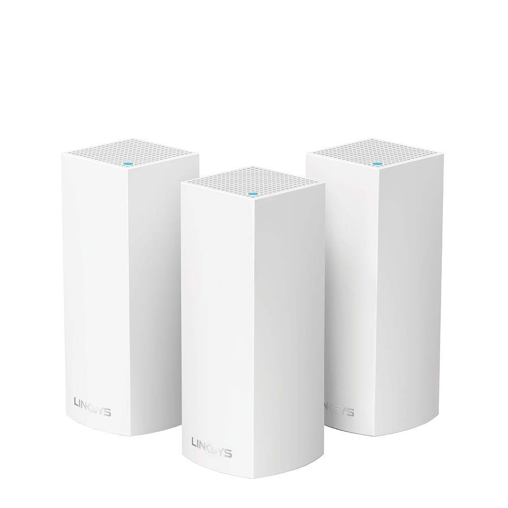 Linksys Velop Triband AC2200 Mesh Wi-Fi 5 Router,MU-MIMO,Enhance Speed up to 2.2 Gbps per Router and Coverage up to 6000 sq ft