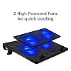 Live Tech Laptop Cooling Pad Led 2 Fan with Ease Stand USB Powered Laptop Cooling Pad