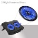 Live Tech Storm Pro Laptop Cooling Led Pad with Dual Fan for 15.6" to 17.3" Notebooks