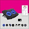 Live Tech Storm Pro Laptop Cooling Led Pad with Dual Fan for 15.6" to 17.3" Notebooks