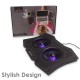 Live Tech Storm Pro Laptop Cooling Led Pad with Dual Fan for 15.6" to 17.3" Notebooks