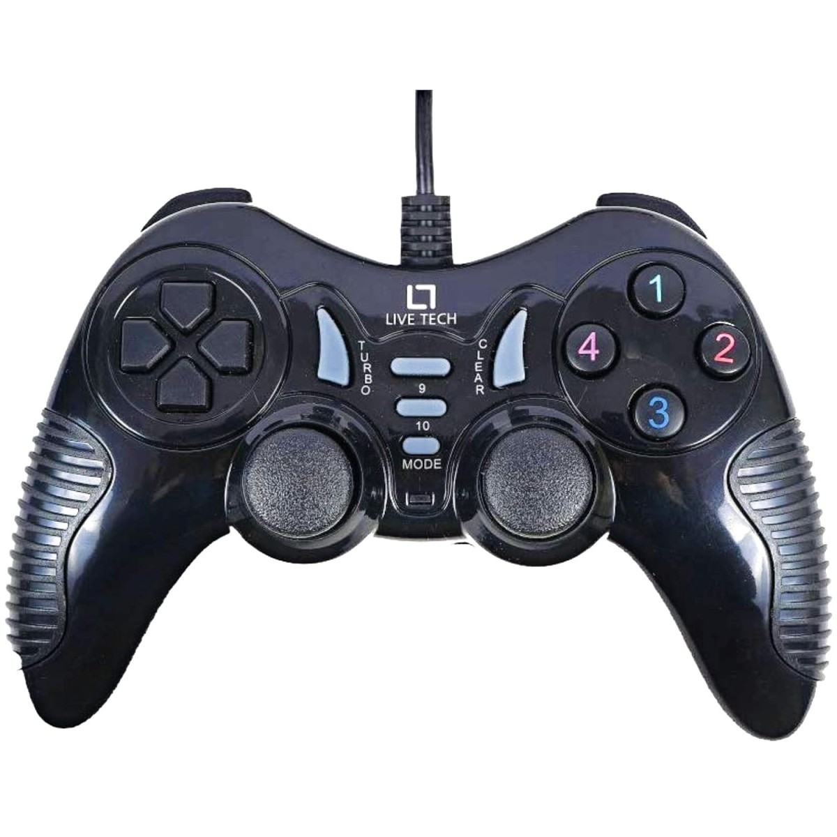 Live Tech Turbo Double Vibration Game Pad GP 01(Black)