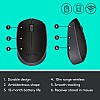 Logitech B170 Wireless Mouse, 2.4 GHz with USB Nano Receiver Black