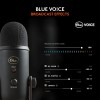 Logitech Blue Yeti USB Microphone for Recording, Streaming, Gaming, Podcasting on PC and Mac, Condenser Mic for Laptop or Computer with Blue VO!CE Effects, Adjustable Stand, Plug and Play - Blackout