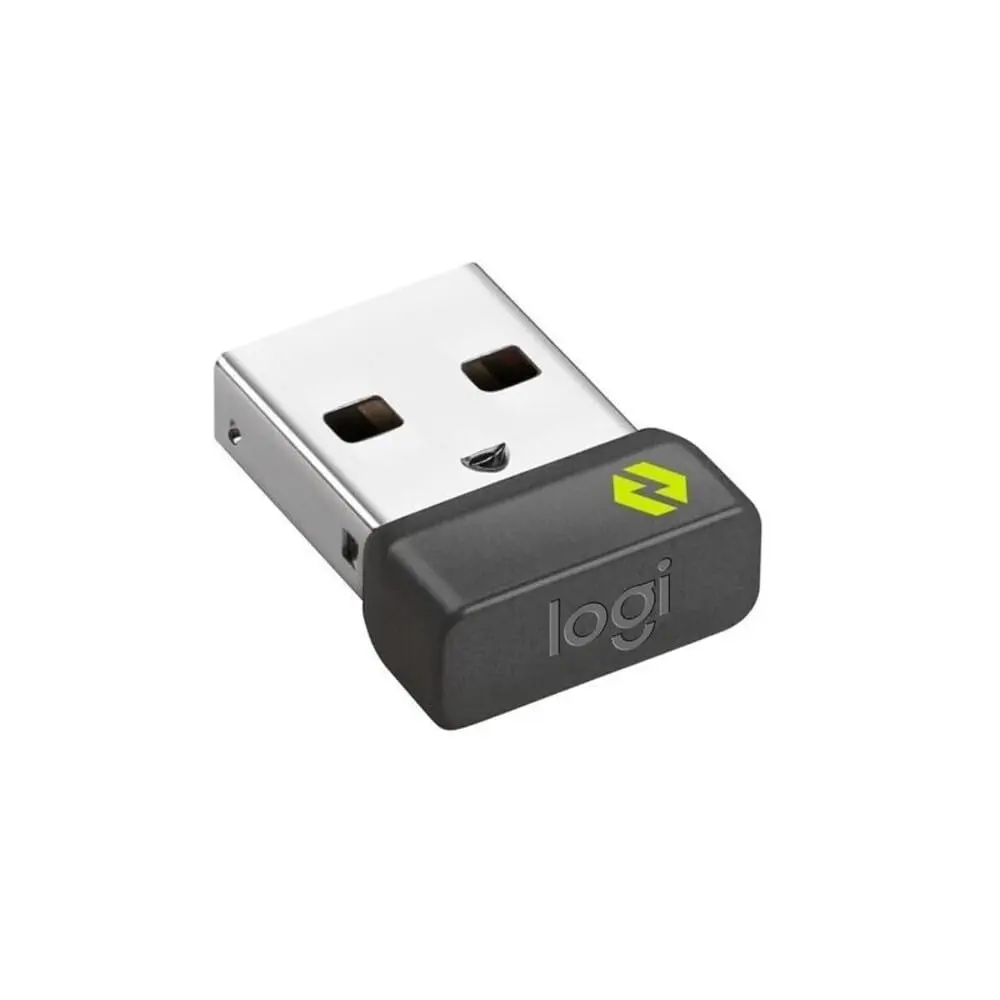 Logitech Bolt USB Receiver, 2.4 GHz Wireless Technology, USB Plug Compatible with All Logitech Unifying Devices Like Wireless Mouse and Keyboard, PC/Mac/Laptop - Black