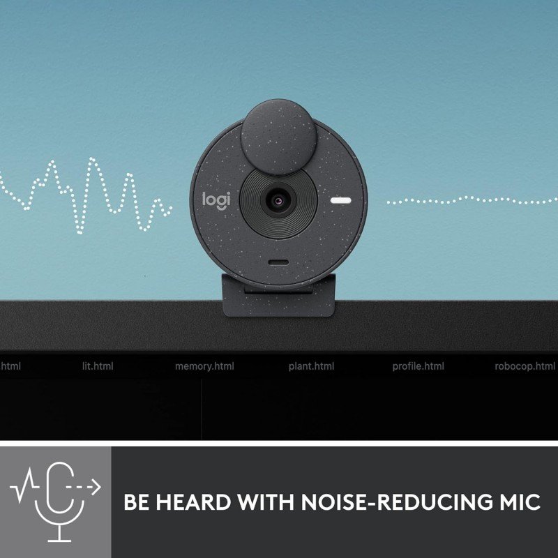 Logitech Brio 300 Full Hd Webcam with Privacy Shutter, Noise Reduction Microphone, USB-C, Certified for Zoom, Microsoft Teams, Google Meet, Auto Light Correction - Graphite - Digital Logitech Brio 300 Full Hd Webcam with Privacy Shutter, Noise Reduction Microphone, USB-C, Certified for Zoom, Microsoft Teams, Google Meet, Auto Light Correction - Graphite - Digital