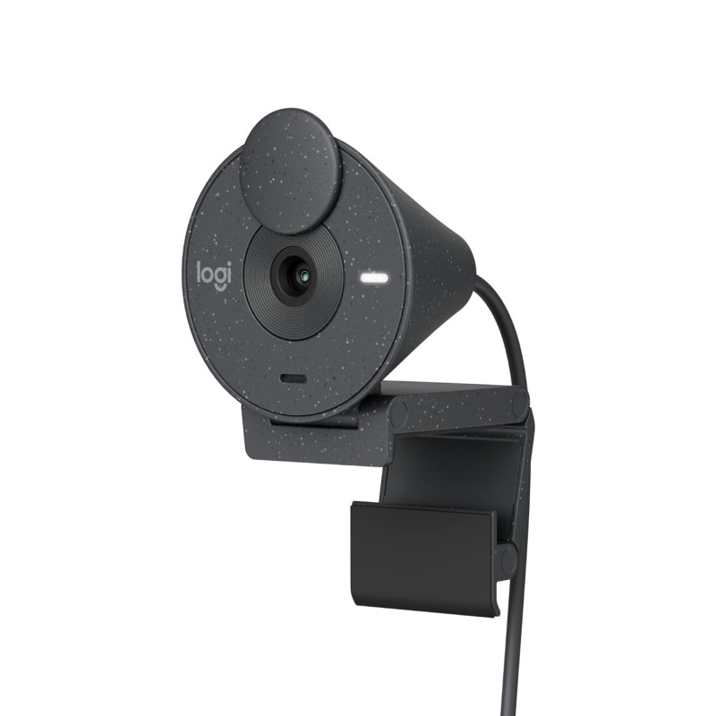 Logitech Brio 300 Full Hd Webcam with Privacy Shutter, Noise Reduction Microphone, USB-C, Certified for Zoom, Microsoft Teams, Google Meet, Auto Light Correction - Graphite - Digital Logitech Brio 300 Full Hd Webcam with Privacy Shutter, Noise Reduction Microphone, USB-C, Certified for Zoom, Microsoft Teams, Google Meet, Auto Light Correction - Graphite - Digital