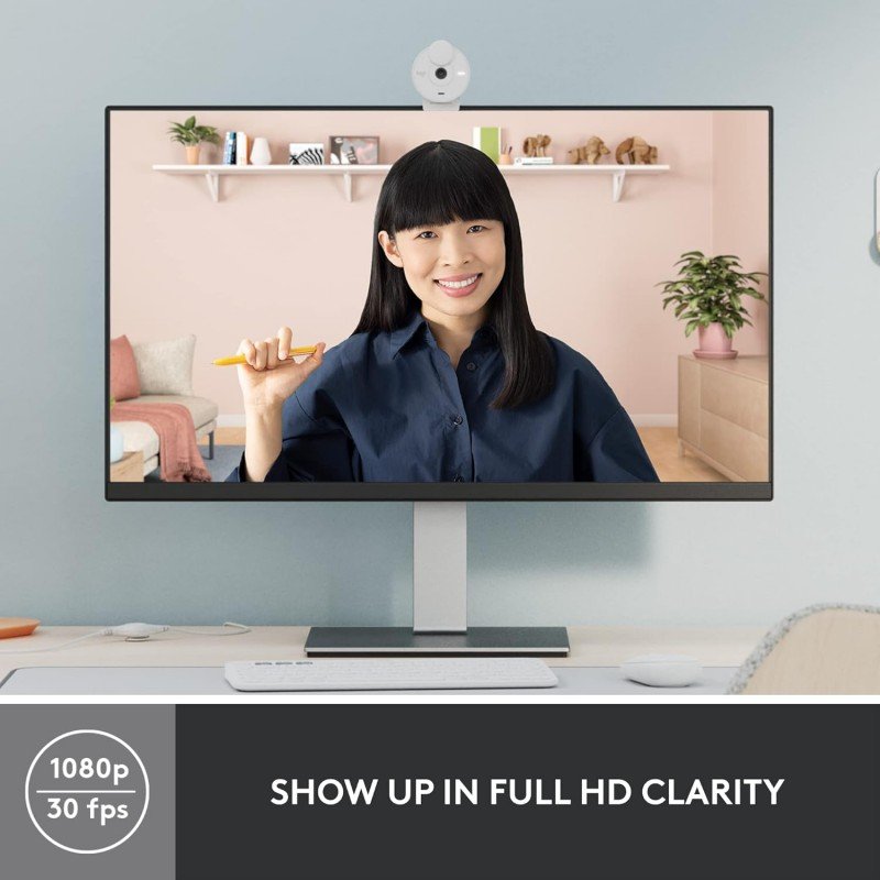 Logitech Brio 300 Full Hd Webcam with Privacy Shutter, Noise Reduction Microphone, USB-C, Certified for Zoom, Microsoft Teams, Google Meet, Auto Light Correction - Graphite - Digital Logitech Brio 300 Full Hd Webcam with Privacy Shutter, Noise Reduction Microphone, USB-C, Certified for Zoom, Microsoft Teams, Google Meet, Auto Light Correction - Graphite - Digital