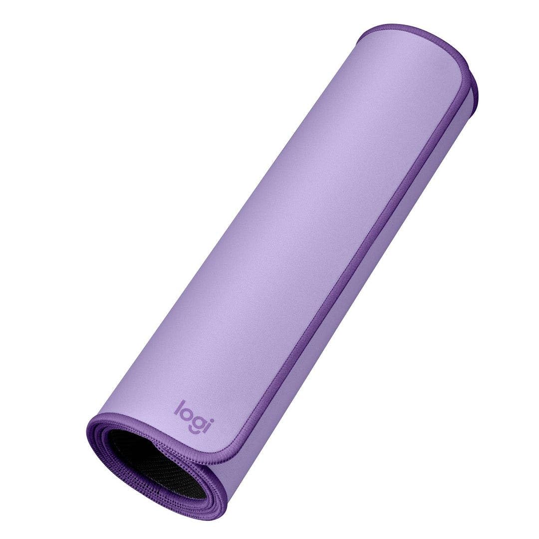 Logitech Desk Mat - Studio Series, Multifunctional Large Desk Pad, Extended Mouse Mat, Office Desk Protector with Anti-Slip Base, Spill-Resistant Durable Design-Lavender, (956-000032)