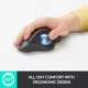 Logitech Ergo M575 Wireless Trackball Mouse Easy Thumb Control, Precision and Smooth Tracking Black