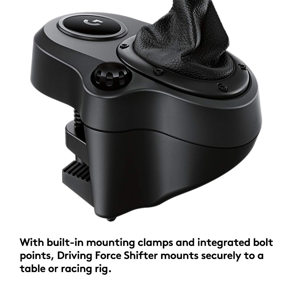 Logitech G Driving Force Racing Wheels Shifter for G29, G920 & G923, 6 Speed- Black