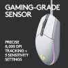 Logitech G102 Light Sync Gaming Mouse with Customizable RGB Lighting, 6 Programmable Buttons, Gaming Grade Sensor, 8K DPI Tracking,16.8mn Color, Light Weight - White Logitech G102 Light Sync Gaming Mouse with Customizable RGB Lighting, 6 Programmable Buttons, Gaming Grade Sensor, 8K DPI Tracking,16.8mn Color, Light Weight - White
