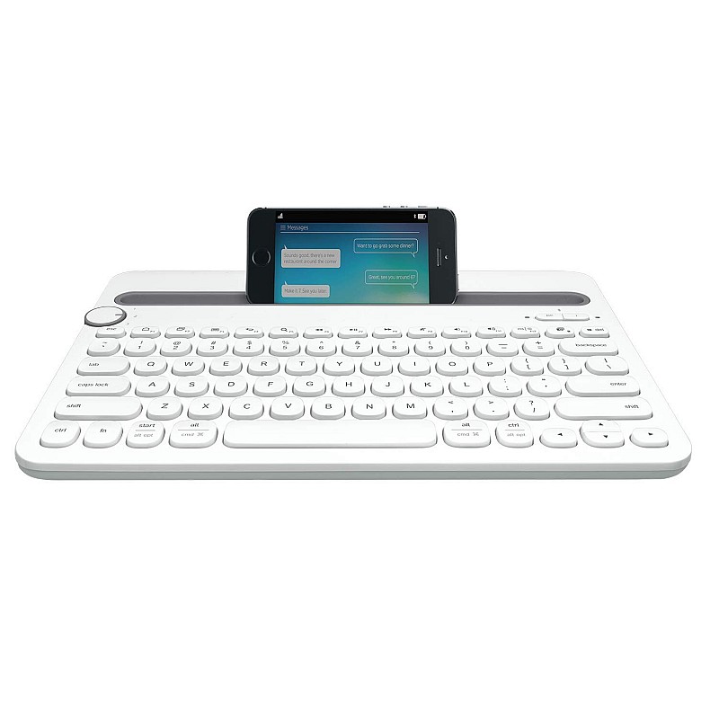 Logitech K480 Wireless Bluetooth Multi Device Keyboard for Windows White