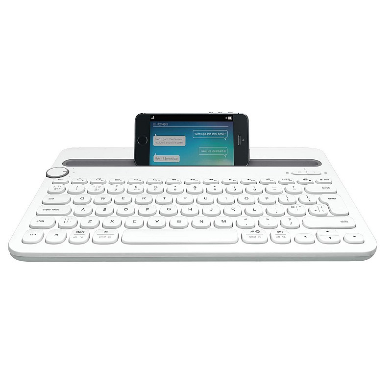 Logitech K480 Wireless Bluetooth Multi Device Keyboard for Windows White