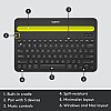 Logitech k480 wireless bluetooth multi device keyboard for windows black