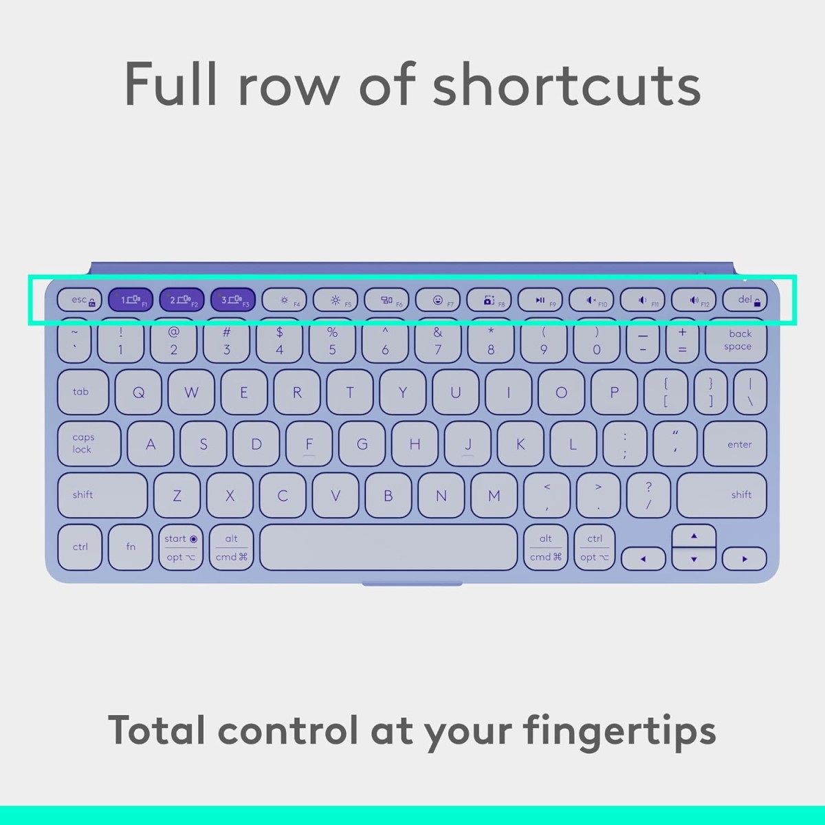 Logitech Keys-to-Go 2 Portable Bluetooth Keyboard for Tablet with Built-in Cover, Slim and Compact Wireless Keyboard for Windows, Android, Linux, iPad, iPhone, Mac - Lilac Logitech Keys-to-Go 2 Portable Bluetooth Keyboard for Tablet with Built-in Cover, Slim and Compact Wireless Keyboard for Windows, Android, Linux, iPad, iPhone, Mac - Lilac