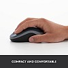 Logitech M185 Wireless Mouse, 2.4GHz with USB Mini Receiver (Red)