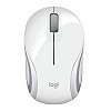 Logitech M187 Ultra Portable Wireless Mouse, 2.4 GHz with USB Receiver White