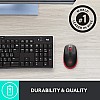 Logitech M190 Wireless Mouse Full Size Ambidextrous Curve Design Red