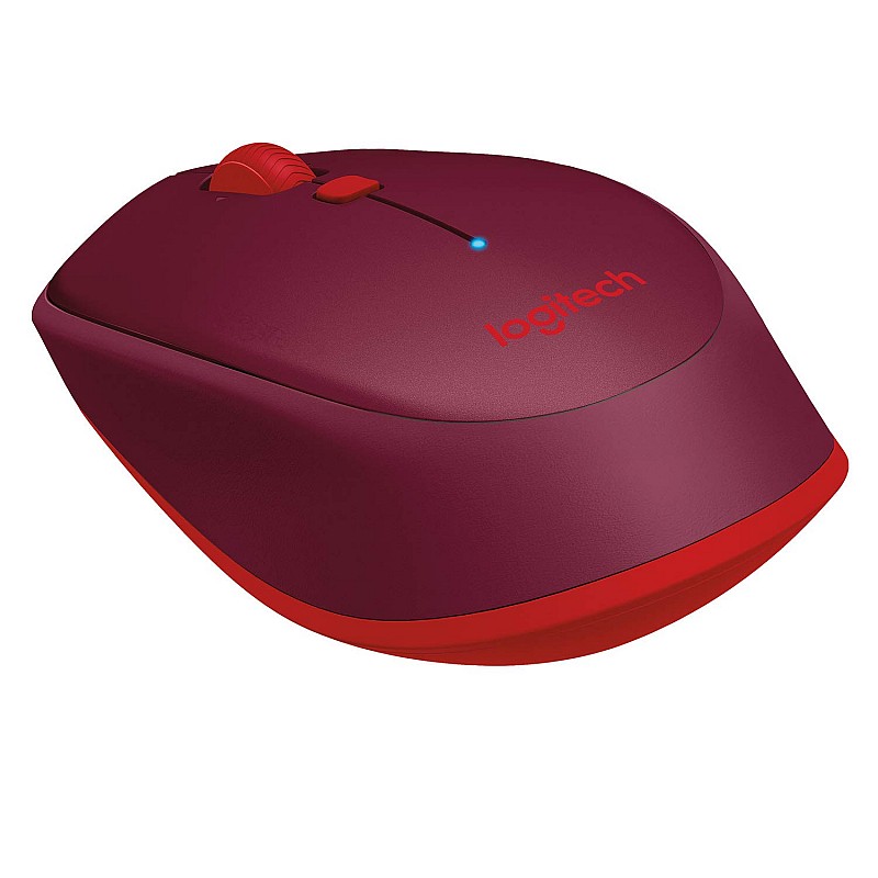 Logitech M337 Wireless Mouse, Bluetooth, 1000 DPI Laser Grade Optical Sensor - Red