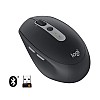 Logitech M590 Multi-Device Silent Bluetooth USB Mouse with 7 Customizable Buttons, Contoured Shape -Graphite