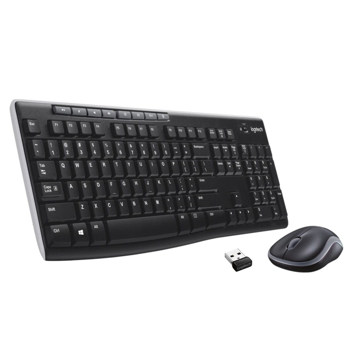 Logitech MK270r Wireless Keyboard and Mouse Combo for Windows, Black