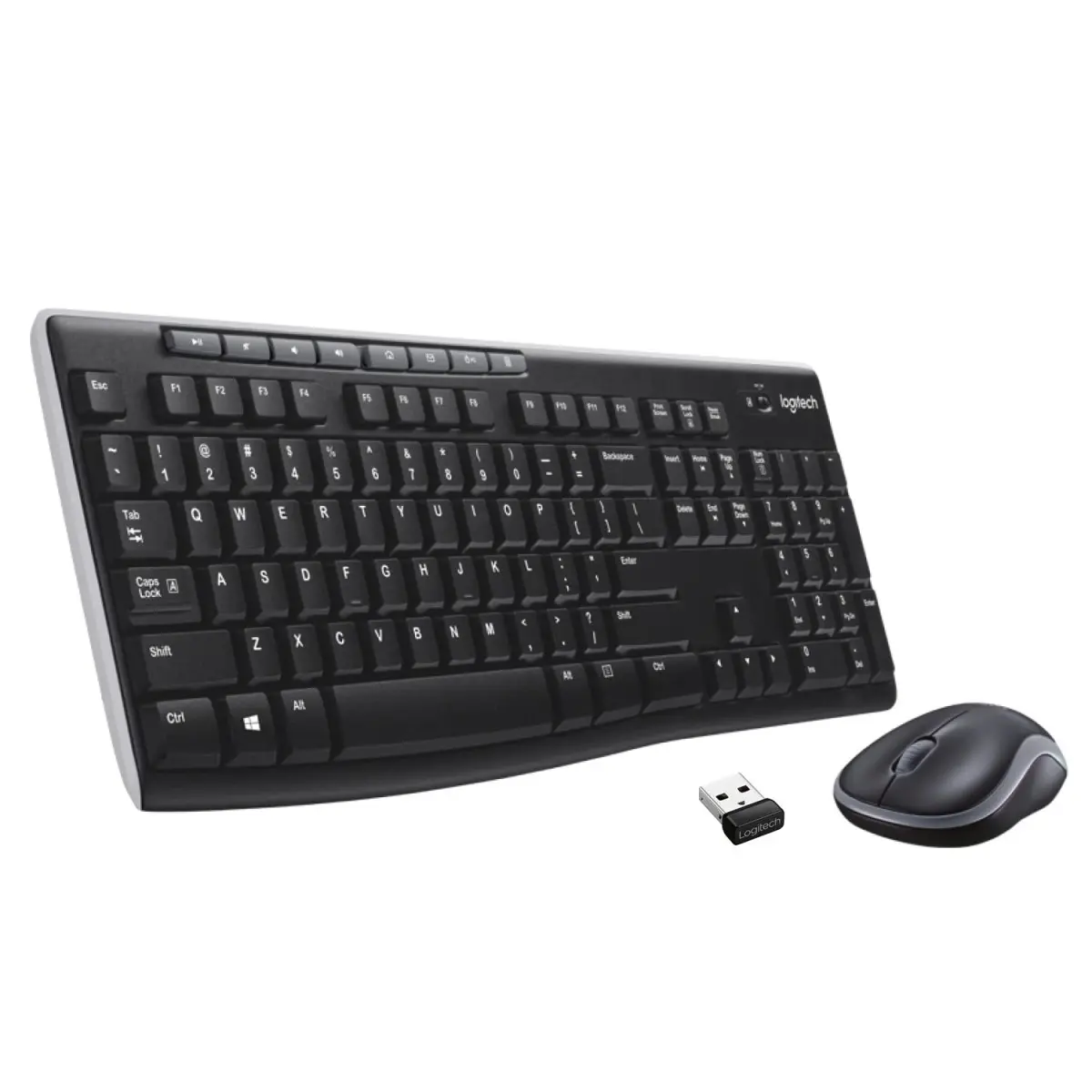 Logitech MK270r Wireless Keyboard and Mouse Combo for Windows, Black