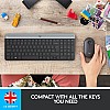 Logitech MK470 Slim Wireless Keyboard & Mouse Combo for Windows, 2.4GHz Unifying USB-Receiver- Graphite