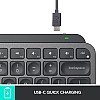 Logitech Mx Keys Advanced Illuminated Wireless Keyboard, Bluetooth Graphite Black