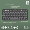 Logitech Pebble Keys 2 K380s, Multi-Device Bluetooth Wireless Keyboard with Customisable Shortcuts, Slim and Portable, Easy-Switch for Windows, macOS, iPadOS, Android, Chrome OS - Tonal Graphite