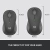 Logitech Signature M550 L Full Size Wireless Mouse - for Large Sized Hands, 2-Year Battery, Silent Clicks, Bluetooth, Multi-Device Compatibility