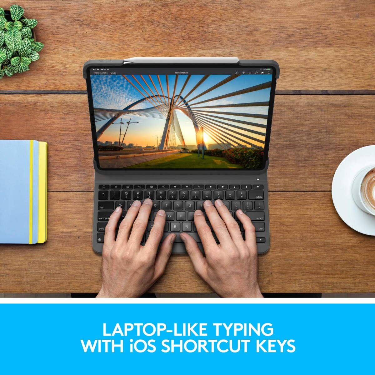 Logitech slim folio pro for 27.94 cm 11 inch ipad pro 1st & 2nd gen models