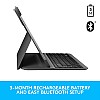 Logitech Slim Folio Pro for 27.94 cm 11 inch iPad Pro 1st-2nd Gen Backlit Keyboard, Advanced Wireless Bluetooth, Magnetic Latch- Black