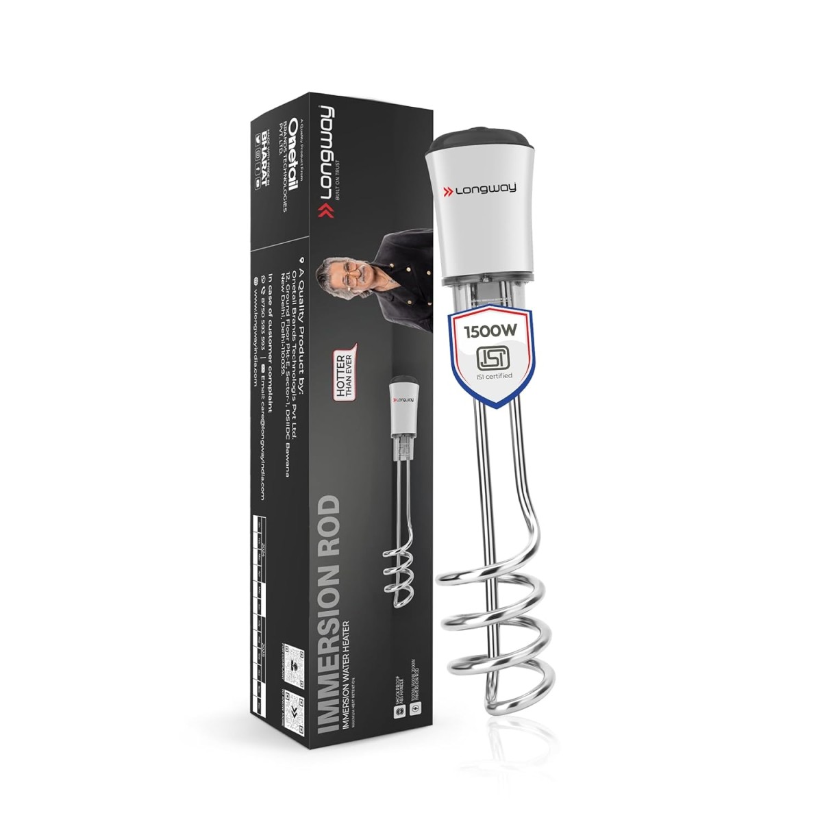Longway LWIR01 1500 W Water Proof Immersion Heater Rod (White) Longway LWIR01 1500 W Water Proof Immersion Heater Rod (White)