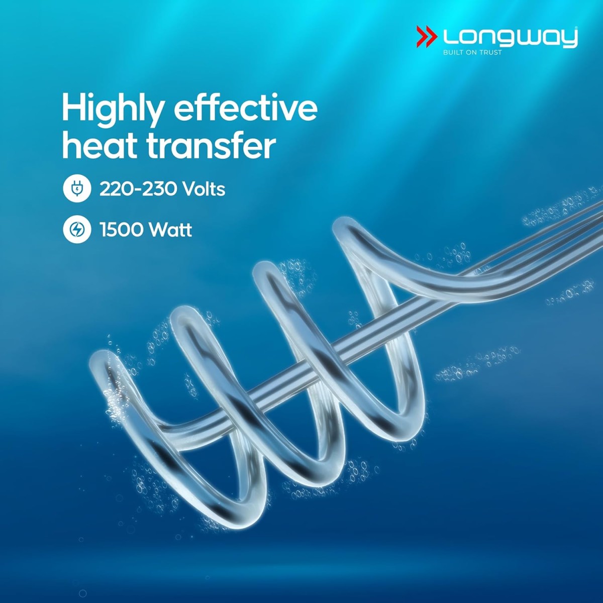 Longway LWIR01 1500 W Water Proof Immersion Heater Rod (White) Longway LWIR01 1500 W Water Proof Immersion Heater Rod (White)