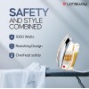 Longway Plancha Heavy Weight Non-Stick Teflon Coated Golden Soleplate Dry Iron, 6 Multi-Heat Setting, Electric Iron for Clothes | 2 Year Warranty| (1000 Watt, Ivory) Longway Plancha Heavy Weight Non-Stick Teflon Coated Golden Soleplate Dry Iron, 6 Multi-Heat Setting, Electric Iron for Clothes | 2 Year Warranty| (1000 Watt, Ivory)