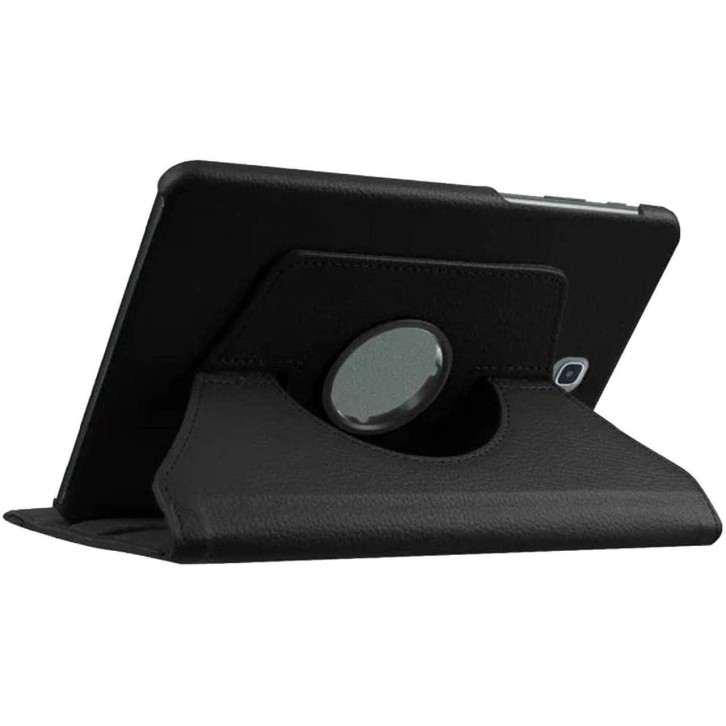 M Cart 360 Degree Rotating Universal Camera Hole Leather Stand Case Cover for Samsung Galaxy Tab A 8.0 Inch T350, T351, T355