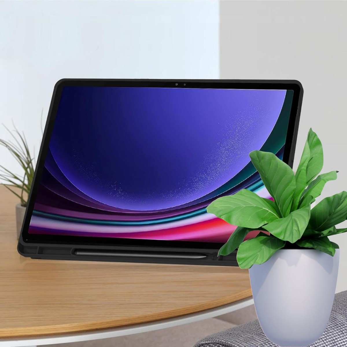 M Cart Cover for Samsung Galaxy Tab S10 / S9 / S8 / S7 10.9'' inch Cover, Soft Flexible Flip Case Cover with S Pen Holder for Samsung Galaxy T S9 FE / S10 FE Auto Sleep Wake (Green)