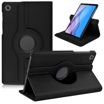 M Cart Lenovo Tab M10 HD 2nd Gen (10.1 inch) Flip Cover | Leather Finish | 360 Degree Rotate Flip Cover | TB-X306 X/F