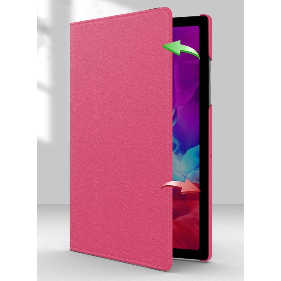 M Cart® Samsung Tab A8 10.5 Inch Flip Cover Leather Finish 360 Degree Rotate Flip Cover Shockproof Style Back