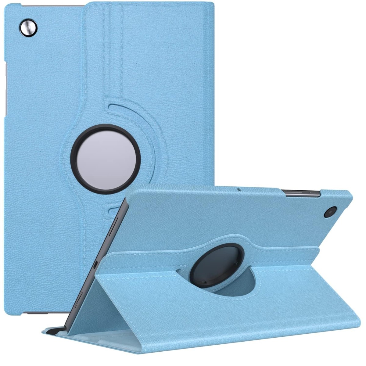M Cart® Samsung Tab A8 10.5 Inch Flip Cover Leather Finish 360 Degree Rotate Flip Cover Shockproof Style Back