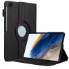 M Cart® Samsung Tab A8 10.5 Inch Flip Cover Leather Finish 360 Degree Rotate Flip Cover Shockproof Style Back