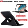 M Cart® Samsung Tab A8 10.5 Inch Flip Cover Leather Finish 360 Degree Rotate Flip Cover Shockproof Style Back