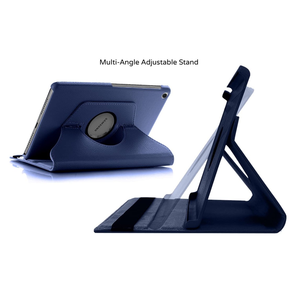 M Cart® Samsung Tab A8 10.5 Inch Flip Cover Leather Finish 360 Degree Rotate Flip Cover Shockproof Style Back