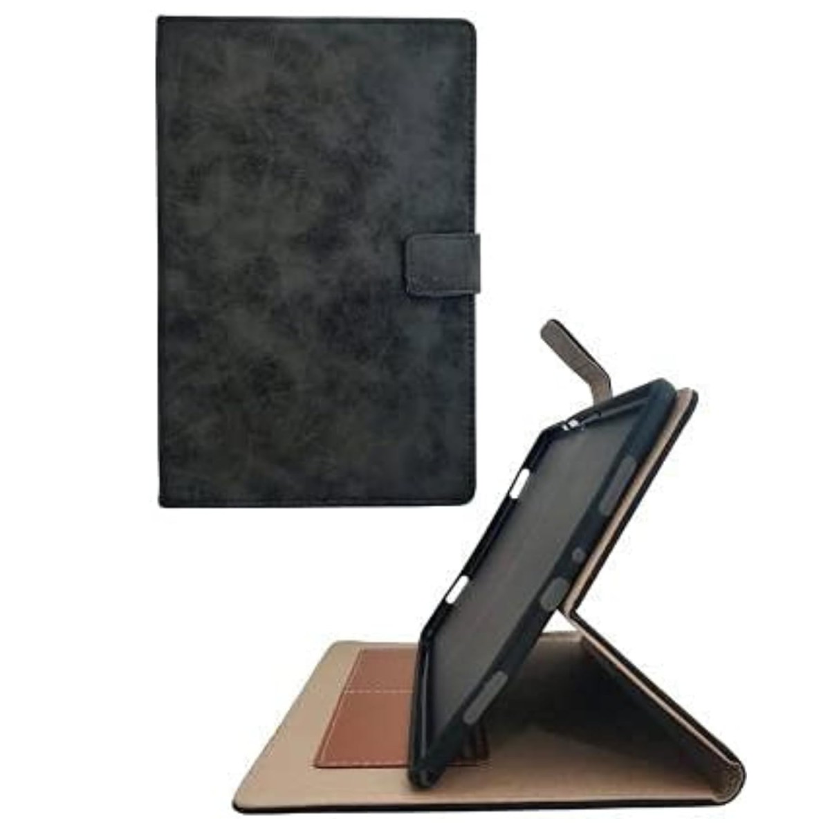 M Cart® Samsung Tab A8 10.5 Inch Flip Cover Leather Finish 360 Degree Rotate Flip Cover Shockproof Style Back